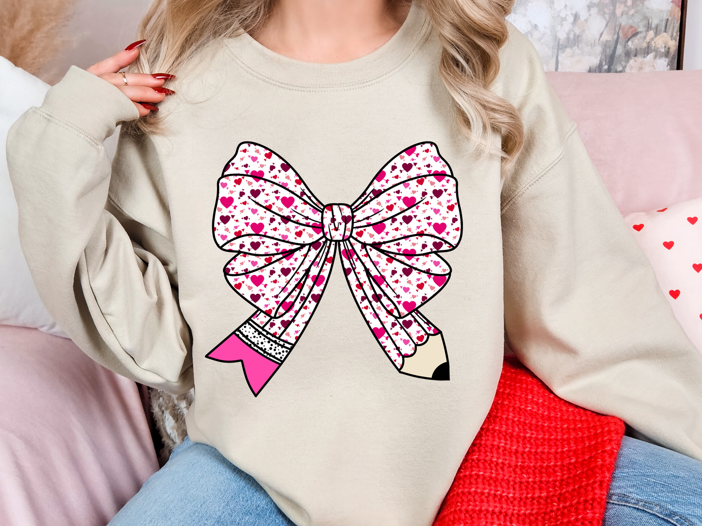 Teacher Valentines Bow