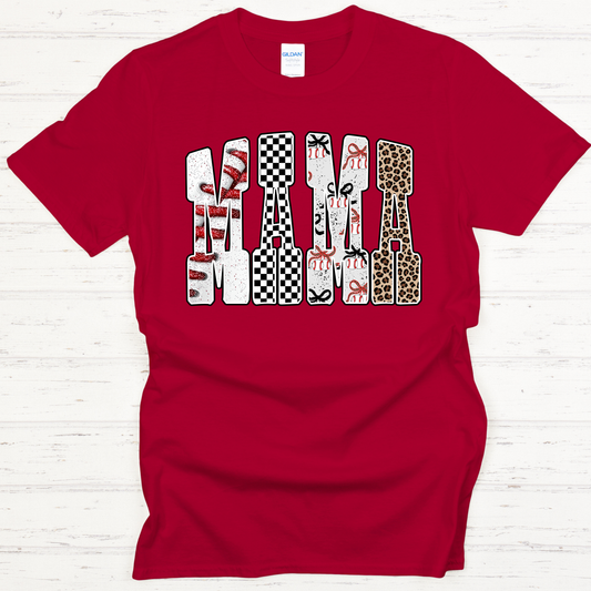 Baseball MAMA Pattern Letters